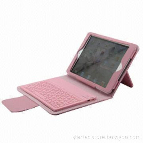77-key Mini Portfolio Bluetooth Keyboard Case for iPad Mini, Made of Silicone
